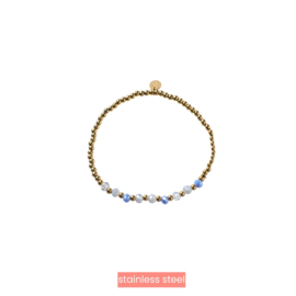 Armband B4212-5 Balsy Bracelet Blue Gold