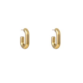 Oorbel Long Hollow Hoop 23mm Gold