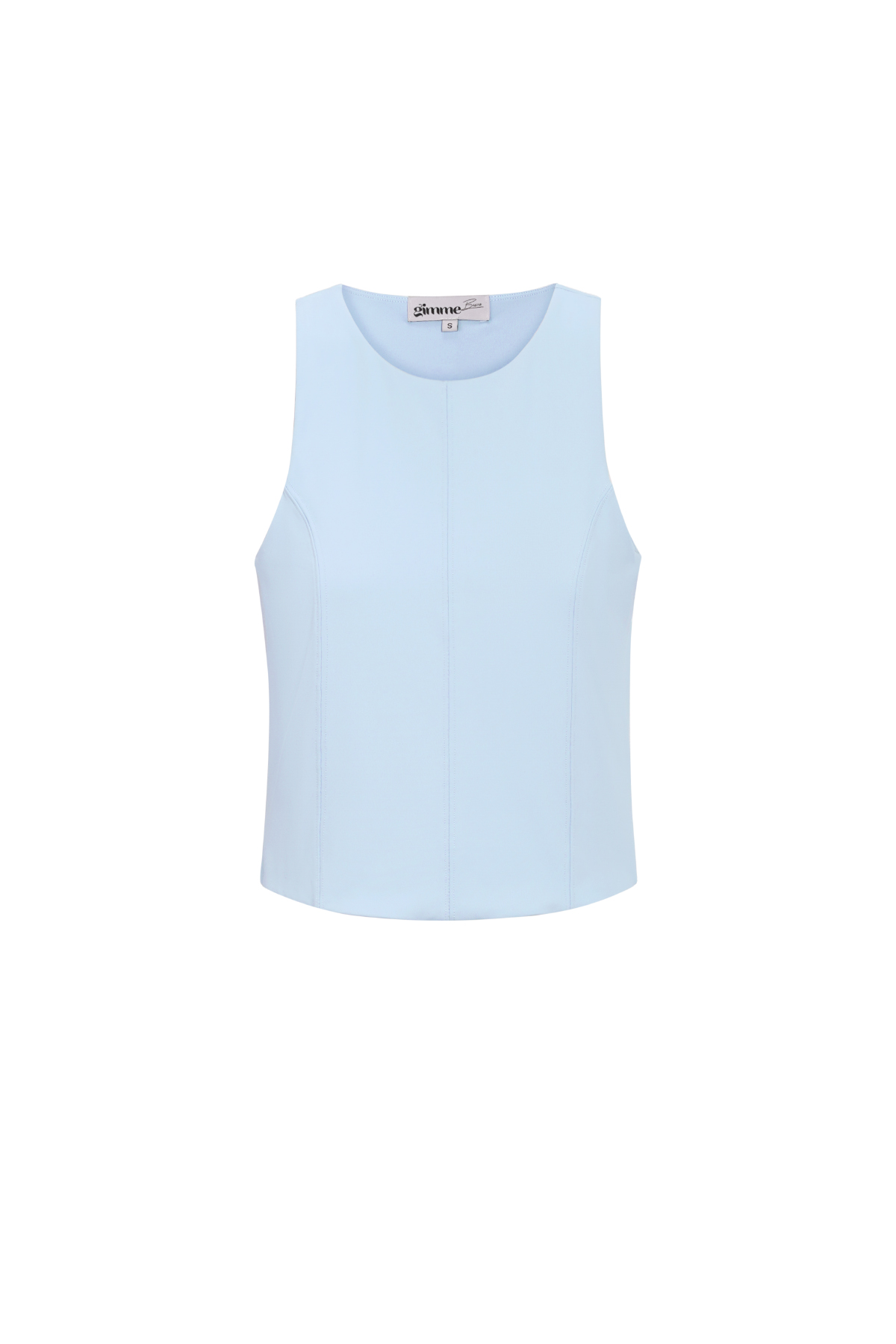 Sporty Sleeveless Top Baby Blue