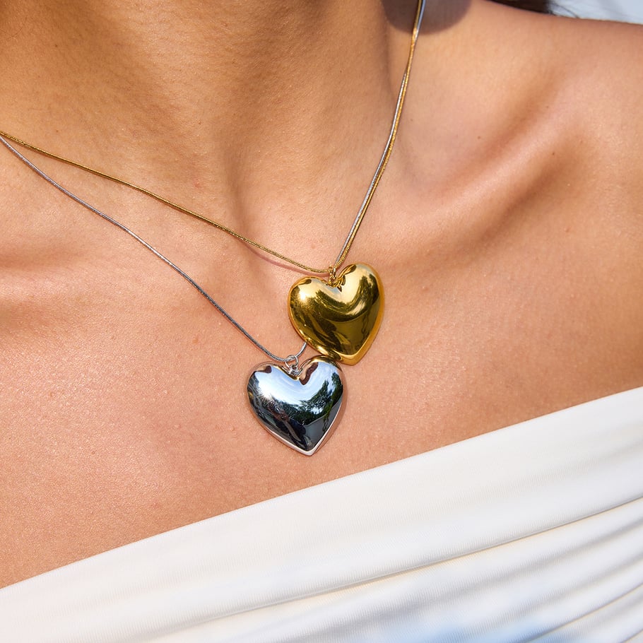 Ketting Classic Big Heart Silver