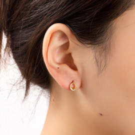 Oorbel Open Drop Stud Gold