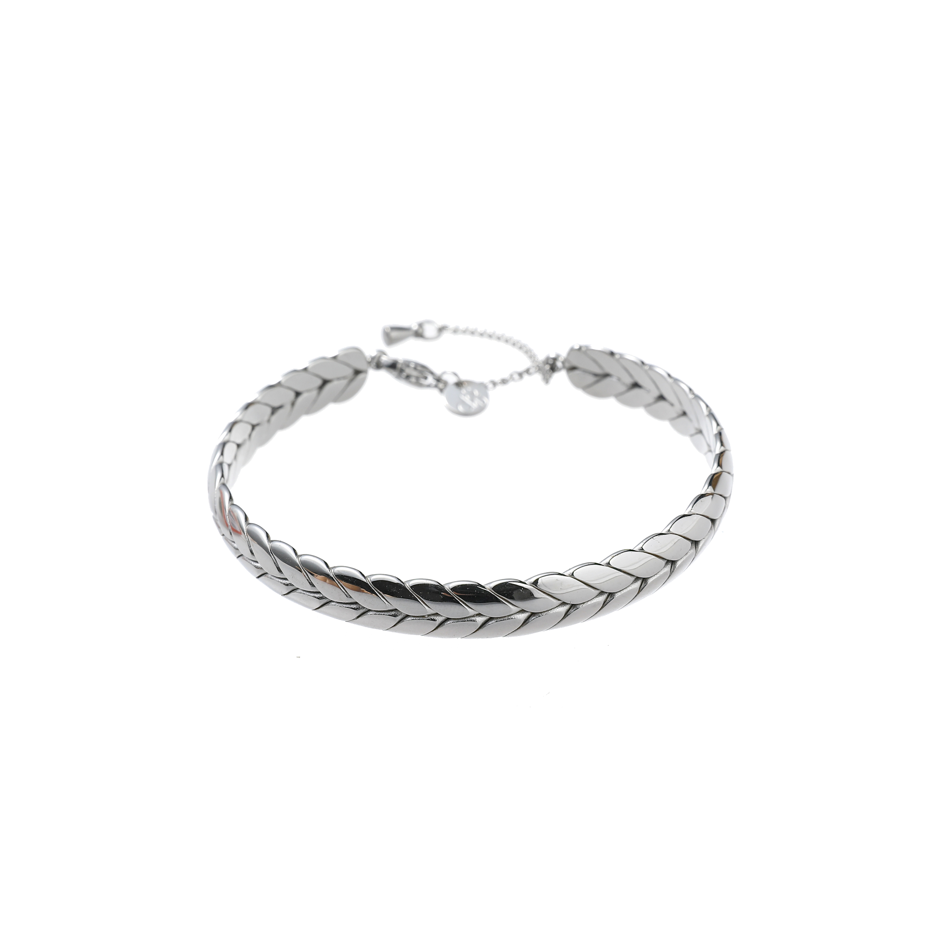 Armband Braided Bangle Silver