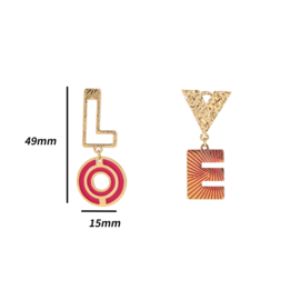 Oorbel Spring LOVE Gold