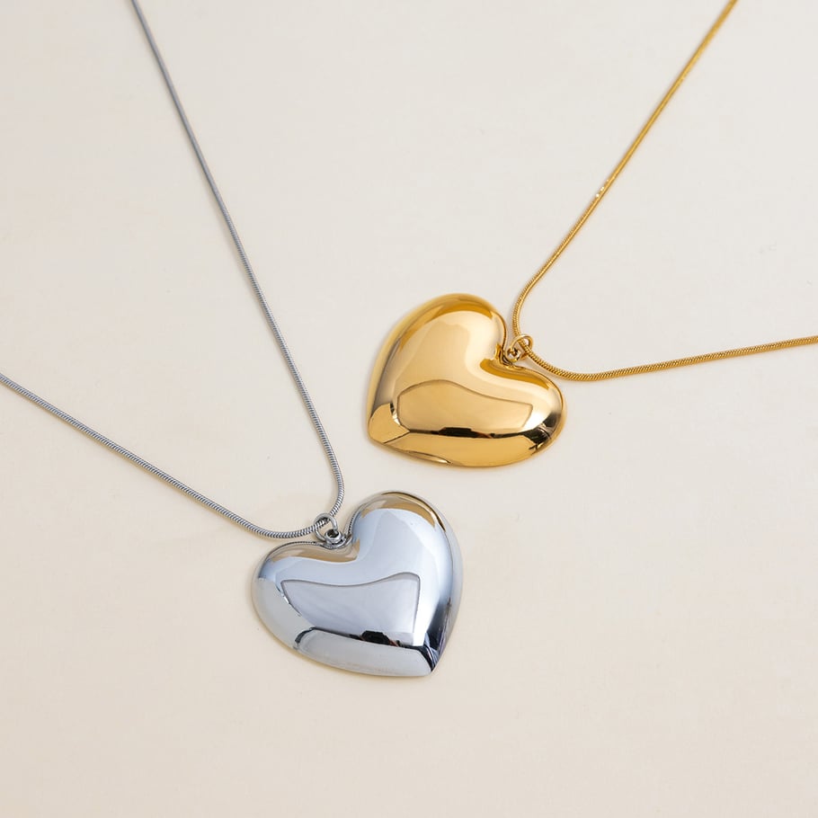 Ketting Classic Big Heart Silver