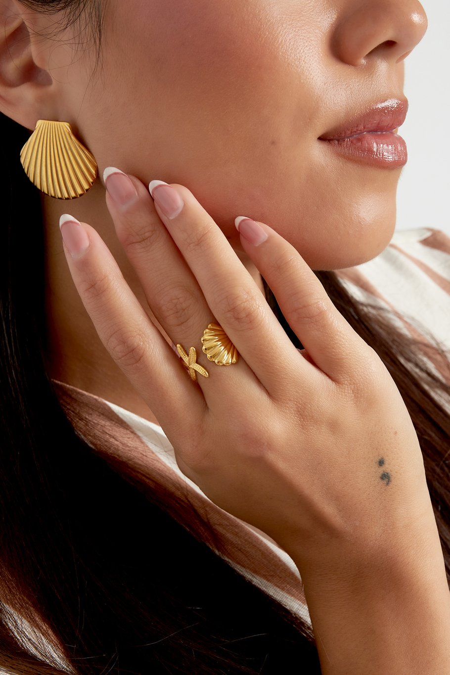 Ring Sea Shell Vibes Gold