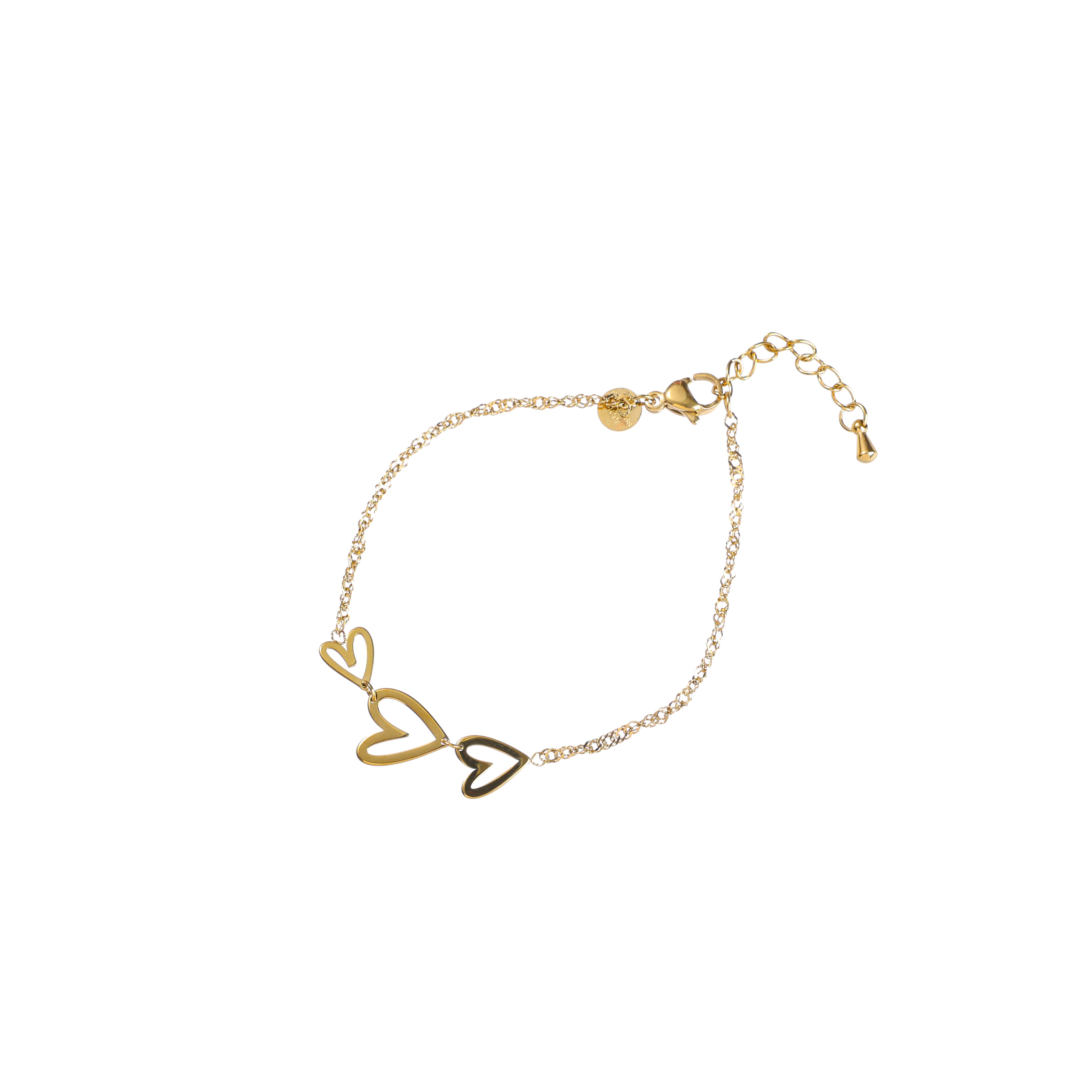 Armband Heart Wave Gold