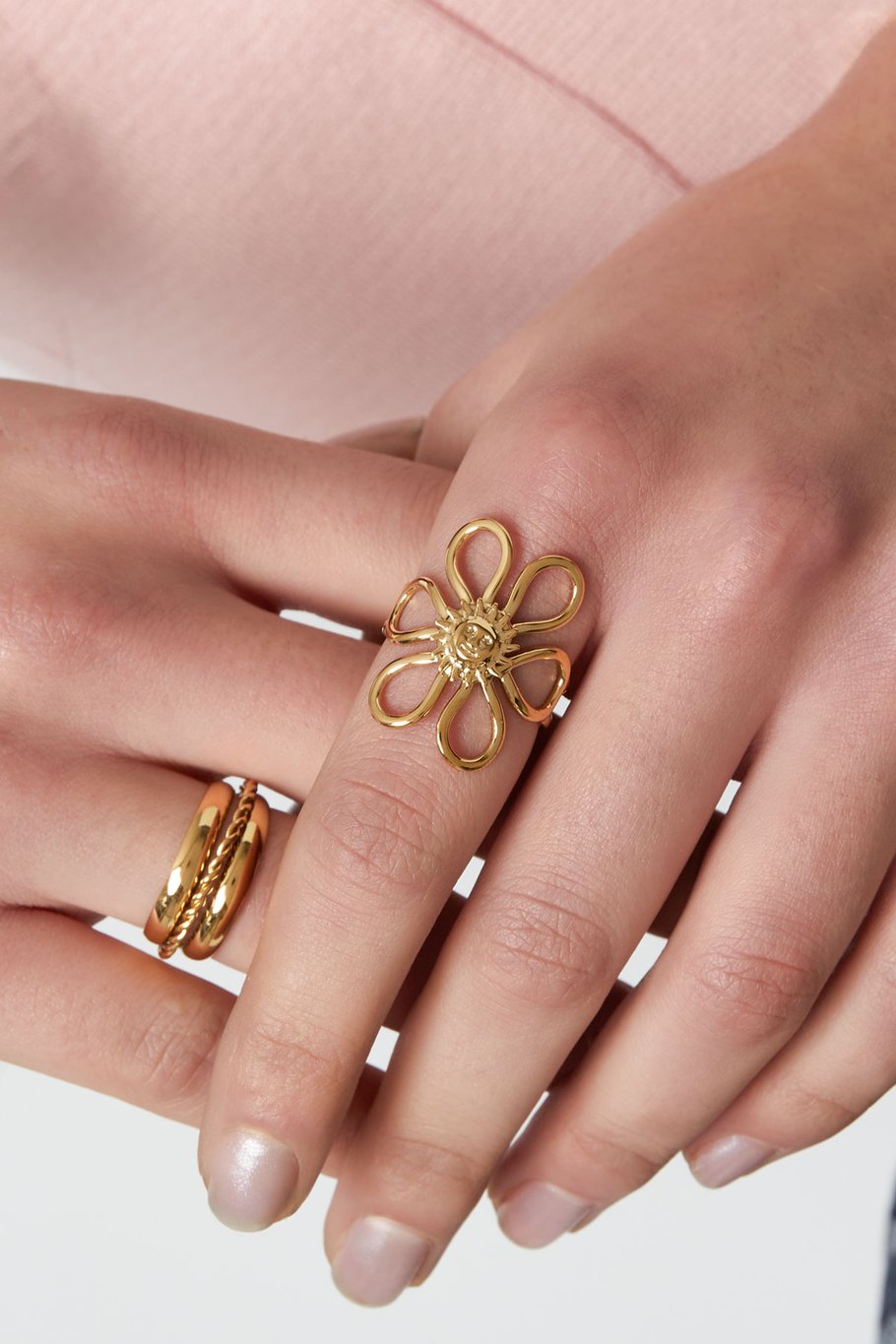 Ring Sunflower Gold