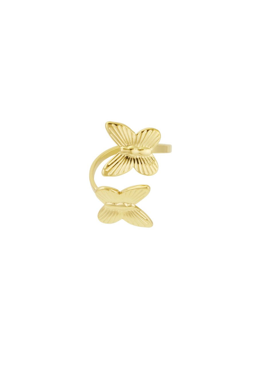 Ring Double Wing Butterfly Gold