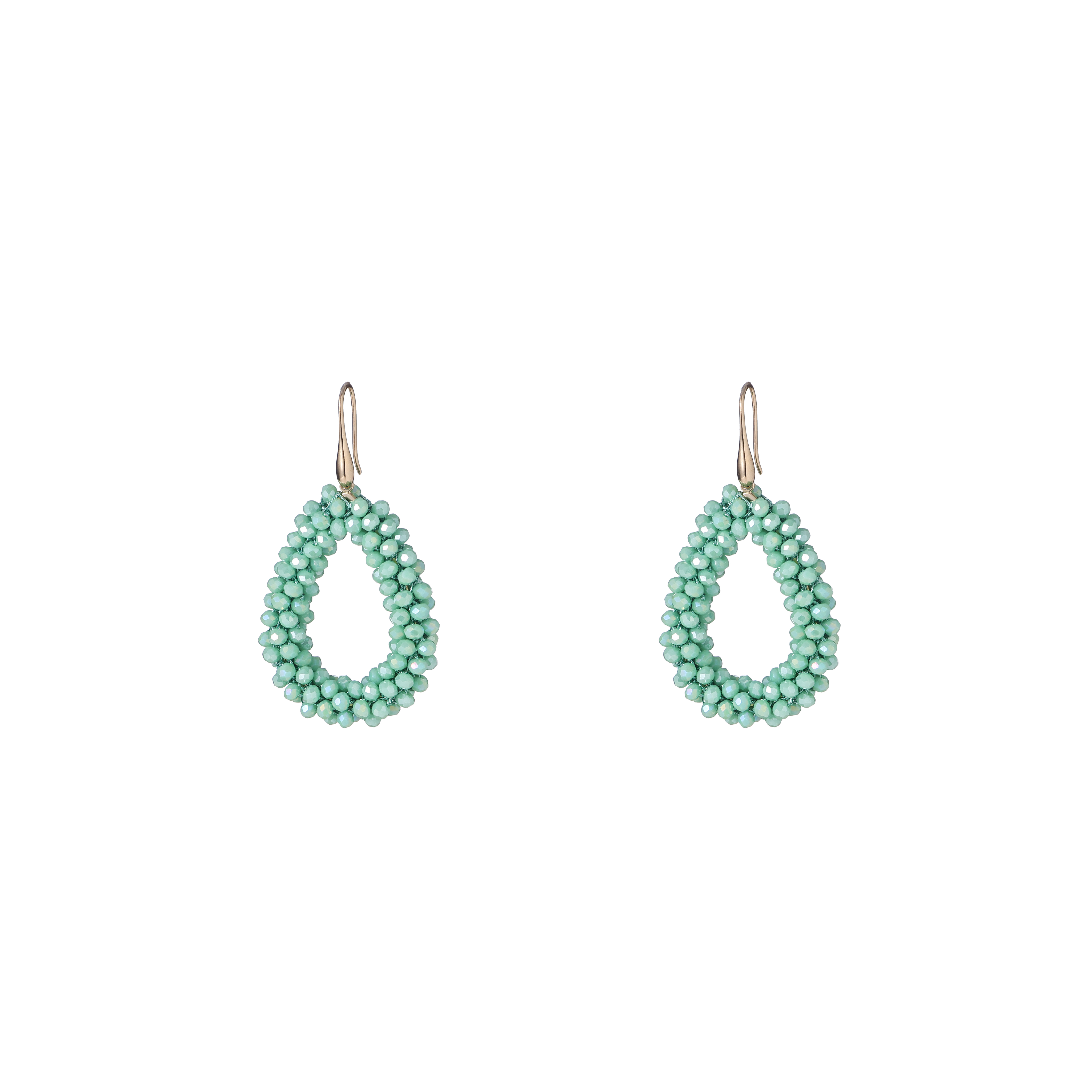 Oorbel Beads Drop Green