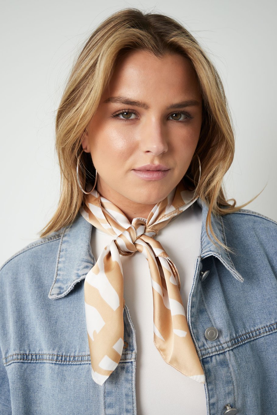 Beige Sjaal Zebra