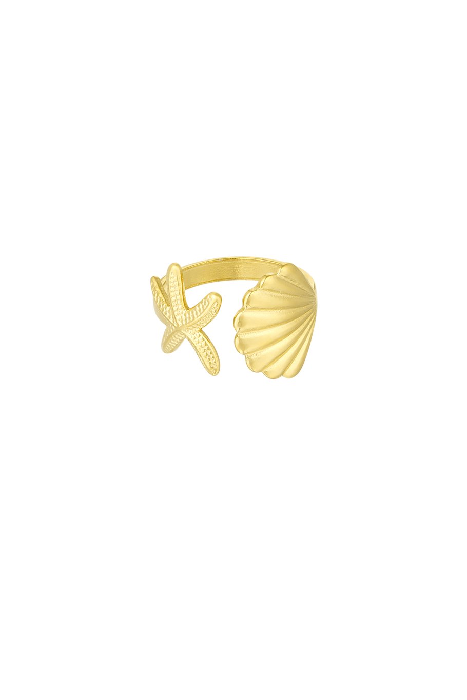Ring Sea Shell Vibes Gold