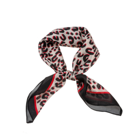 Sjaal Leopard Red