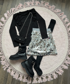 Top met tas zwart