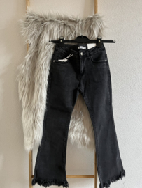 Faded dark grey jeans