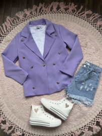Blazer hartjes lila