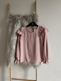 Blousje ruffled pink