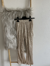 Pailletjes broek goud