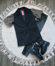 Lange blazer pantermouwtje