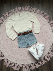 Spijker shortje met studs