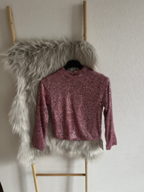 Glitter top pink