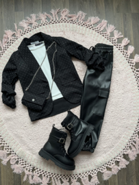 Blazer zwart met steentjes