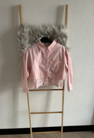 Blousje met kant roze