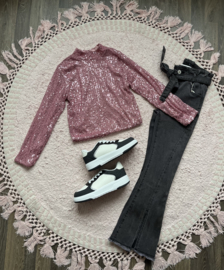 Glitter top pink