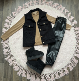 Leatherlook broek