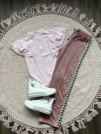 Broek met hartjes licht roze
