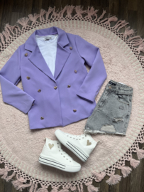 Blazer hartjes lila
