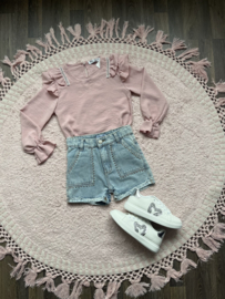 Blousje ruffled pink