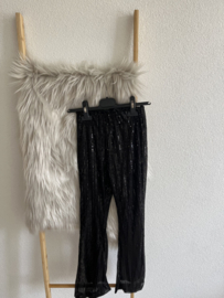 Pailletjes broek zwart