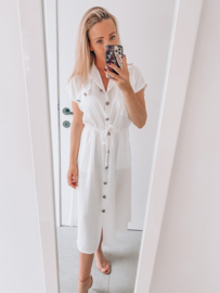 Leah dress white