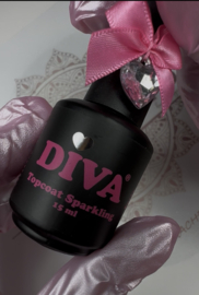 Diva Sparkling Party Topcoat - No Wipe 15ml  - Hema & TPO Free