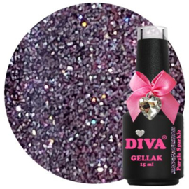 Diva Gellak Cat Eye Purple Sparkle - 15ml - Sparkle Season