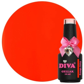 Diva Gellak Spicy Colors - Orange Juicy - 10ml - Hema Free