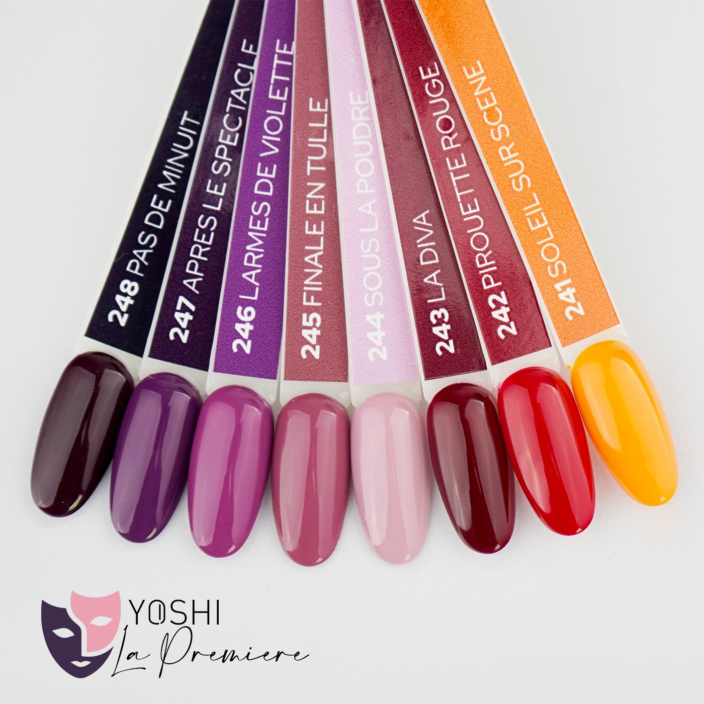Yoshi Gelpolish La Premiere Collection 8 x 6ml + Color Pop Stickers Gratis  - HEMA & TPO Free