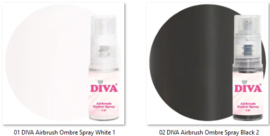 DIVA Airbrush Ombre Spray 6 kleuren naar keuze Set - 6 x 5gr