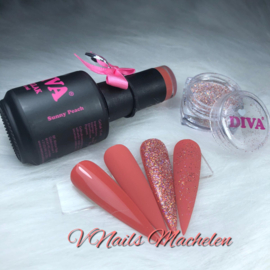 Diva Gellak Dress Your Nails - Sunny Peach 10ml - Hema Free - TPO Free
