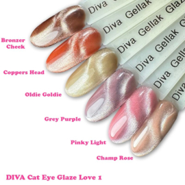 DIVA Gellak Glaze Love Cat Eye Collectie 1 - Pinky Light 10ml