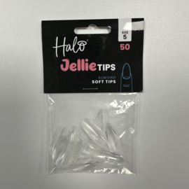 Halo Jellie Nail Tips Almond, Sizes 5, 50 One Size