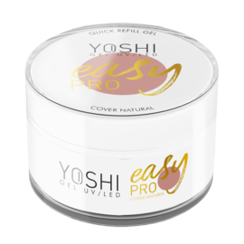 Yoshi Easy PRO GEL UV LED Cover Natural - 50ml - Self Leveling  - Low Heat  - TPO Free