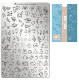Moyra Stamping Plate 125 Esquisse+ Gratis Try On Sheet
