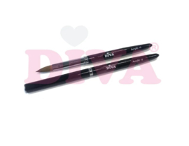 DIVA Kolinsky Acryl Penseel met dop #12 Black