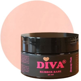 Diva Gellak Rubber Basecoat Dreamy Pink 30 ml - POT