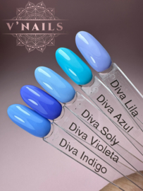 Diva Gellak Bahia Colores Lila 15ml + Diamondline La Isla Bonita Reyna