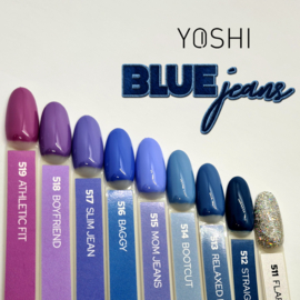 Yoshi Gelpolish Blue Jeans - Athletic Fit 6ml - 519  - TPO Free