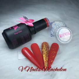 Diva Gellak Dress Your Nails - Trap Chili 10ml - Hema Free - TPO Free