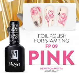 Moyra Foil Polish For Stamping Pink 10 ml fp 09