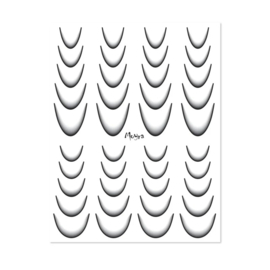 Moyra Watertransfer Sticker No. 11 Ombre Black  - Faded French Smile